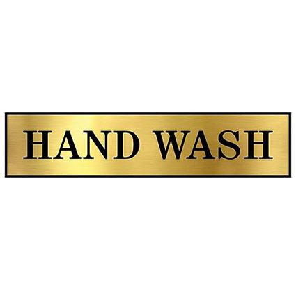 Hand Wash Toilet Washroom Self Adhesive Signboard Signage for Office ...